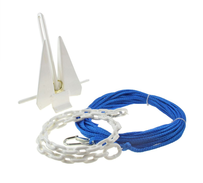 Якорь Дэнфорта в пластиковой оболочке с цепью 1,2 м и веревкой 23 м