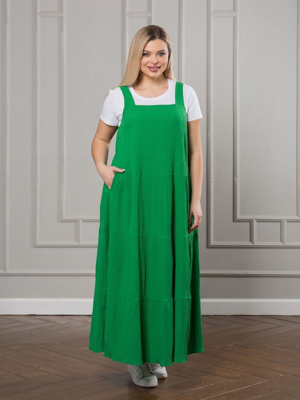 Сарафан 1251 капучино Novita (Акция)