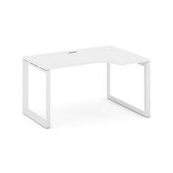 Style Project Стол рабочий эргономичный SN-59O.SPA-021(R) Белый/Металл Белый/Белый Заглушка 1380*800