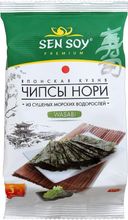 Чипсы Sen Soy Нори из морских водорослей Wasabi, 4,5 г