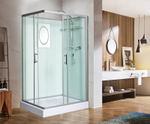Душевая кабина WeltWasser WW500 Laine 1201 120x90 10000003270 профиль Хром стекло прозрачное