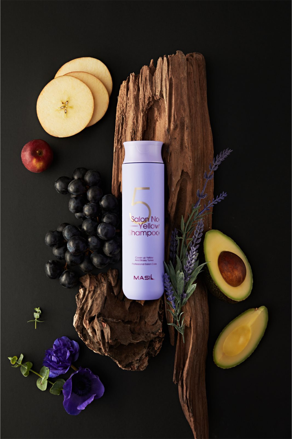 MASIL 5 Salon No Yellow - фиолетовый шампунь, нейтрализующий желтоватый оттенок /   300  ml  / GTIN 8809744060361