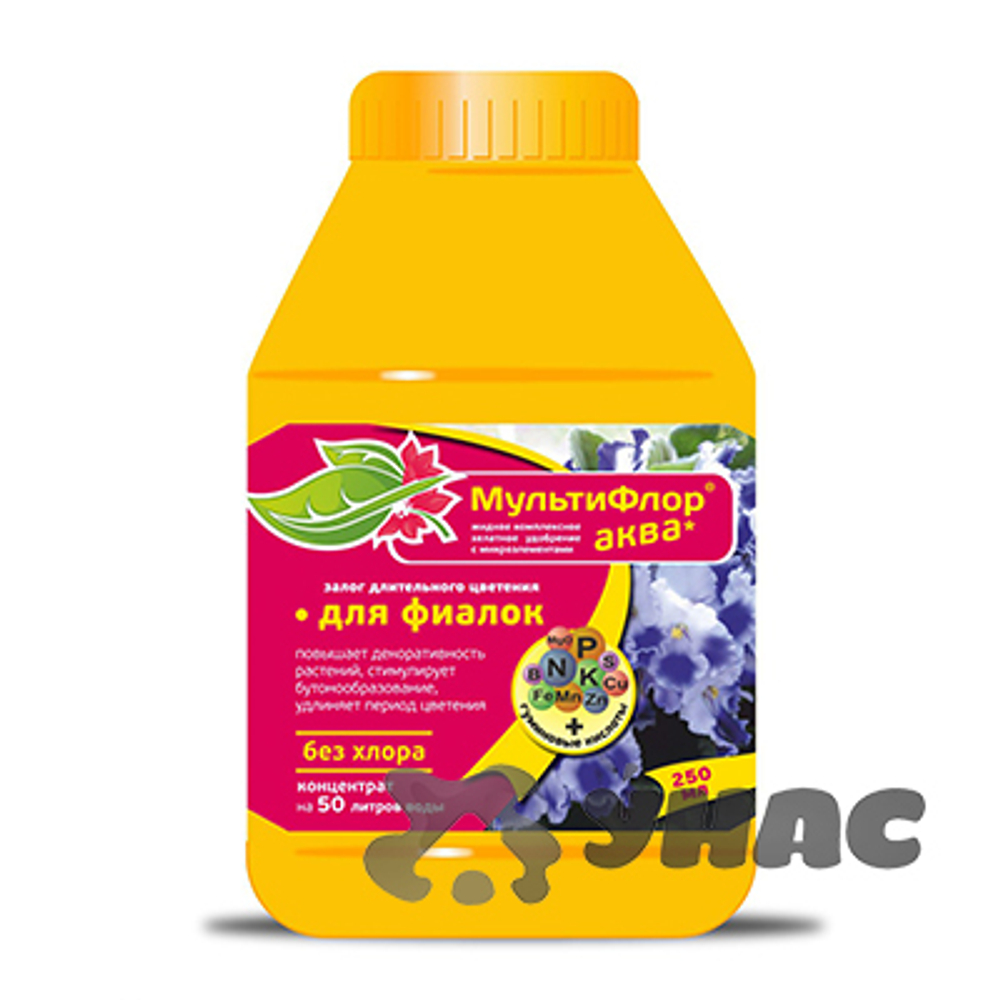 Мультифлор Аква д/комн. (фиалки) 250мл. ЕС
