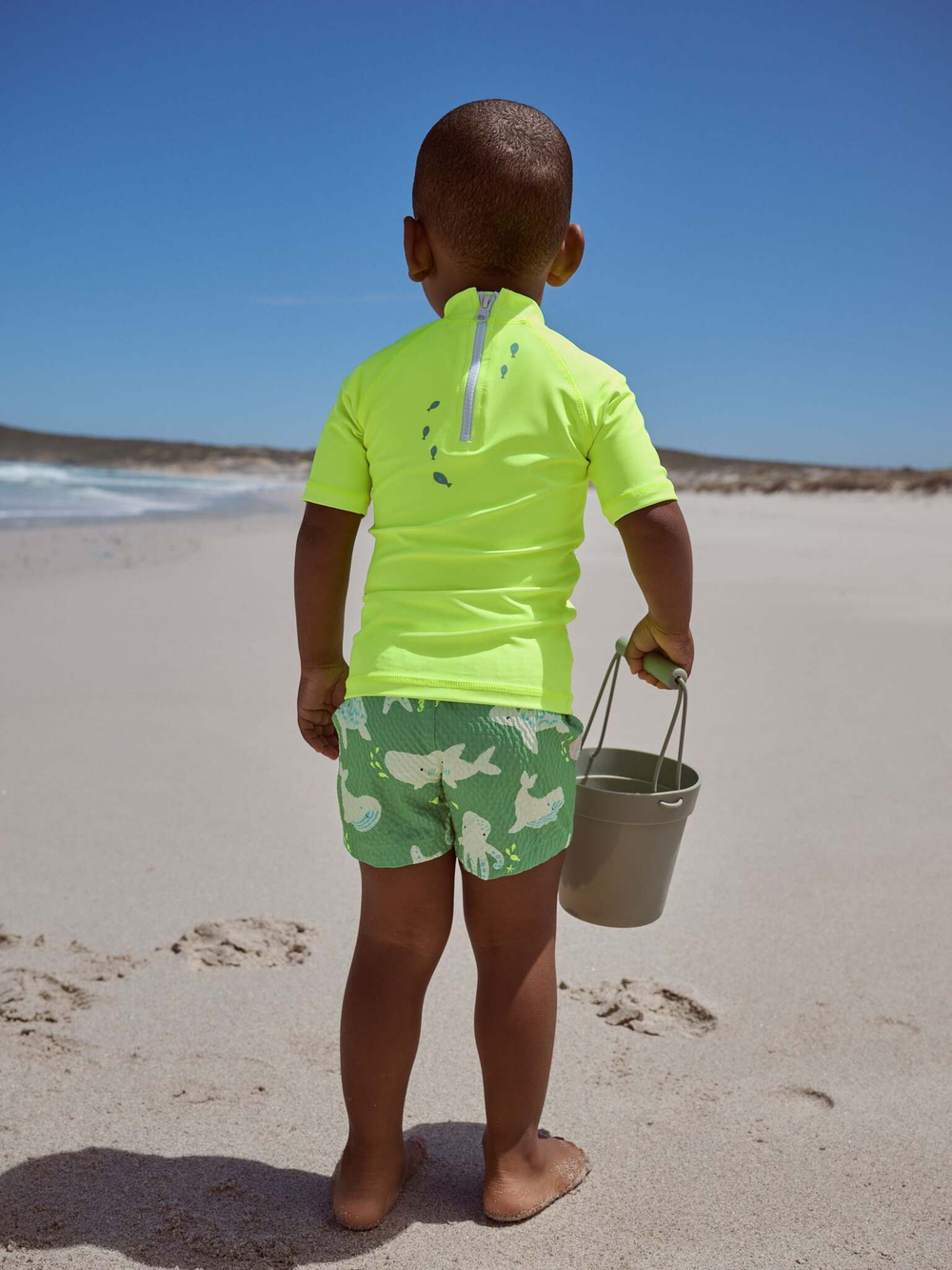 Костюм плавательный раздельный для мальчика Next E22-307, Зеленый