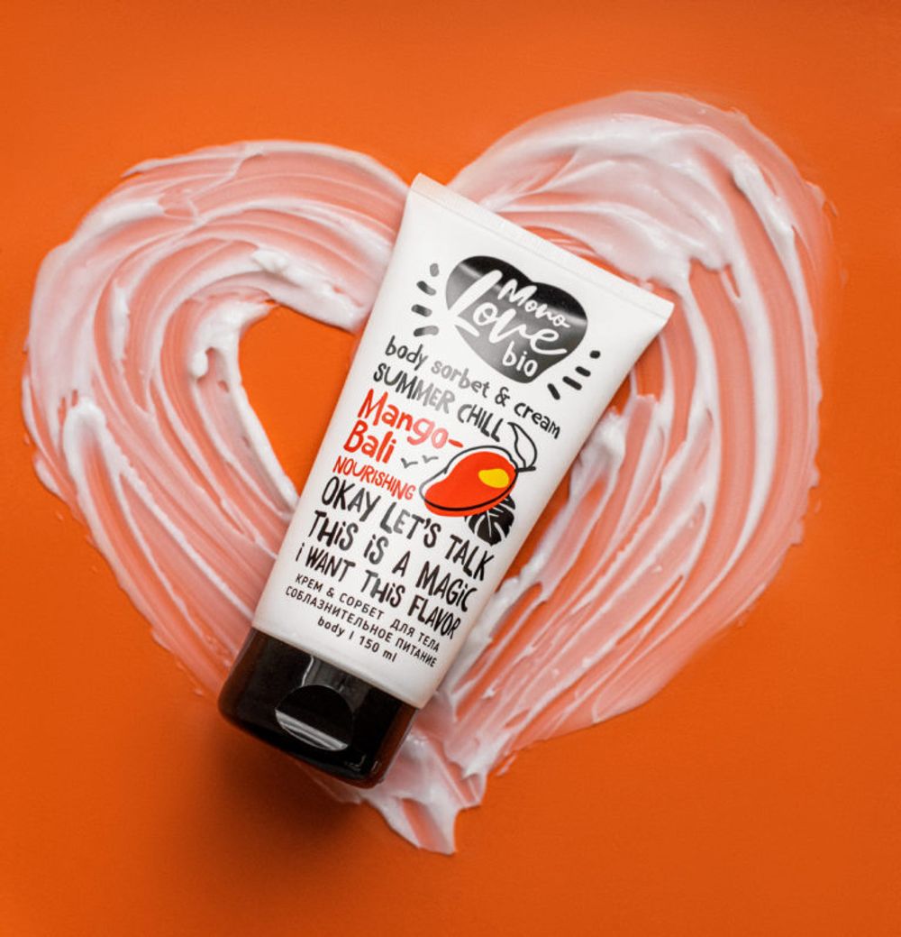 MonoLove Bio Mango-Bali body sorbet & cream Крем & сорбет для тела Соблазнительное питание 150ml