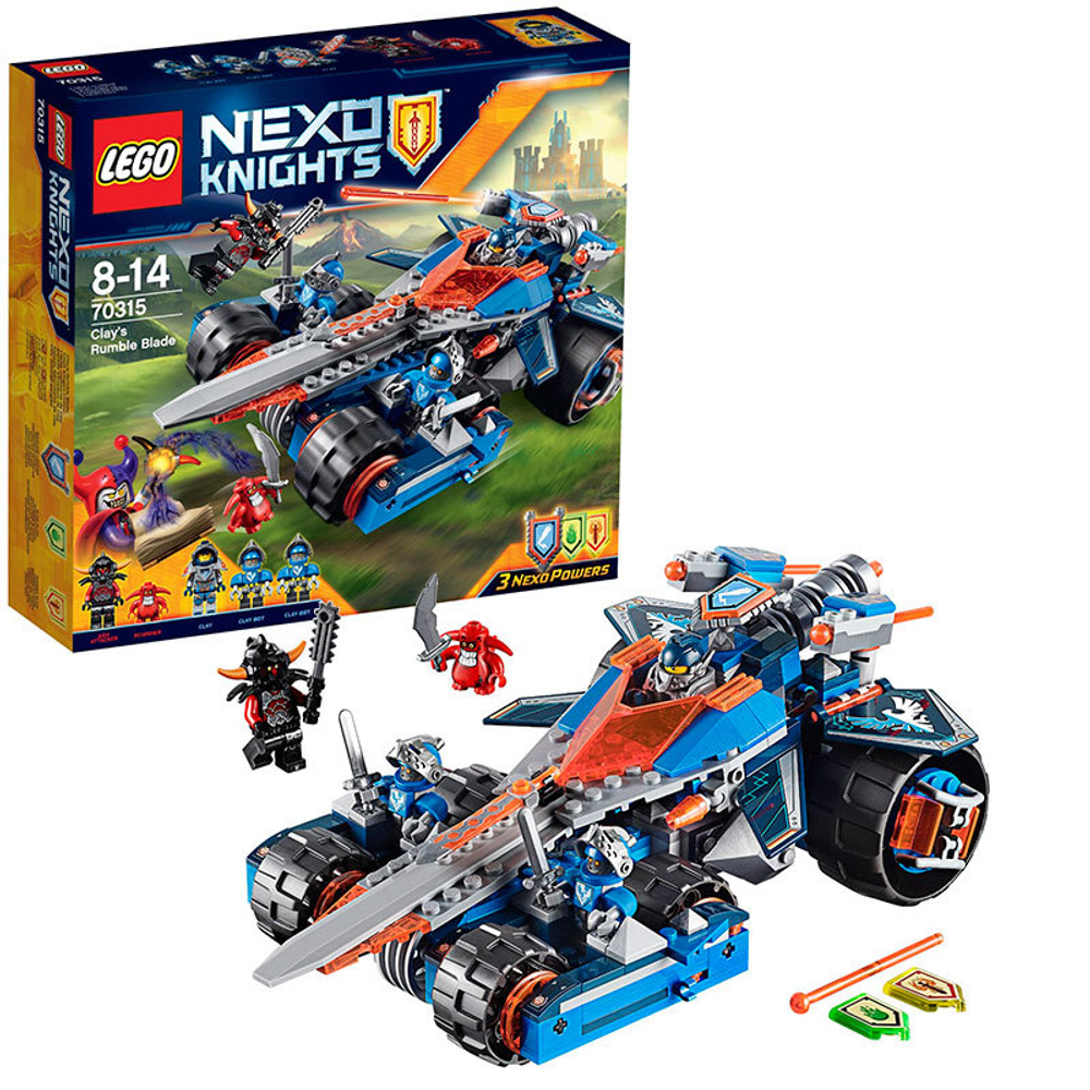 LEGO Nexo Knights: Устрашающий разрушитель Клэя 70315 — Clay's Rumble Blade — Лего Нексо Найтс Рыцари