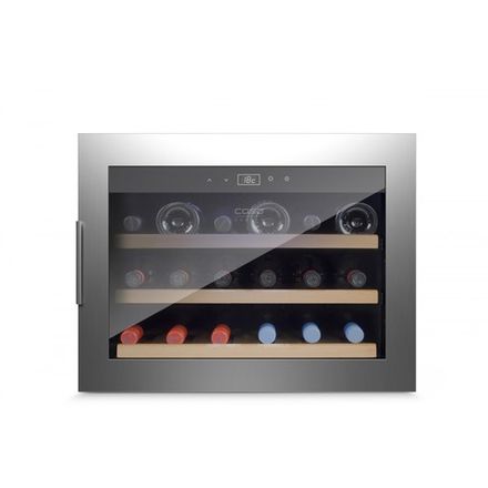 Винный шкаф встраиваемый Caso WineSafe 18 EB Inox