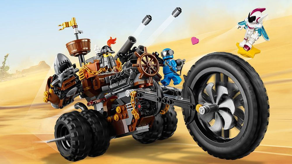 LEGO Movie 2: Хеви-метал мотоцикл Железной бороды 70834 — MetalBeard's Heavy Metal Motor Trike! — Лего Муви Фильм