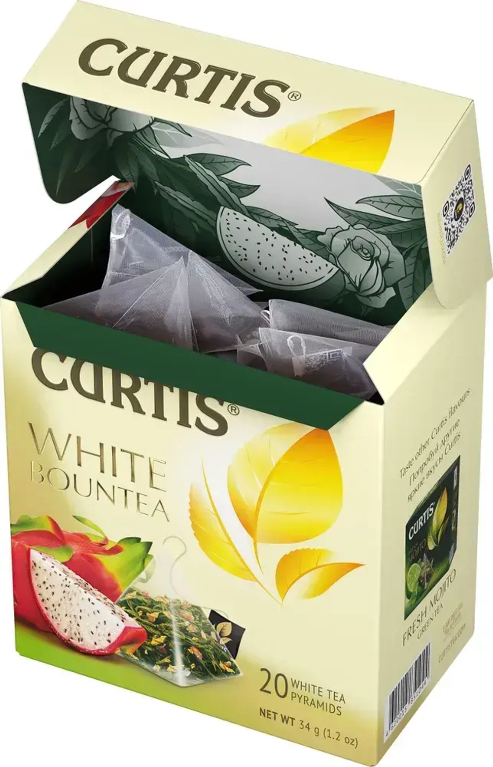 Чай в пирамидках белый Curtis White Bountea, 20 шт