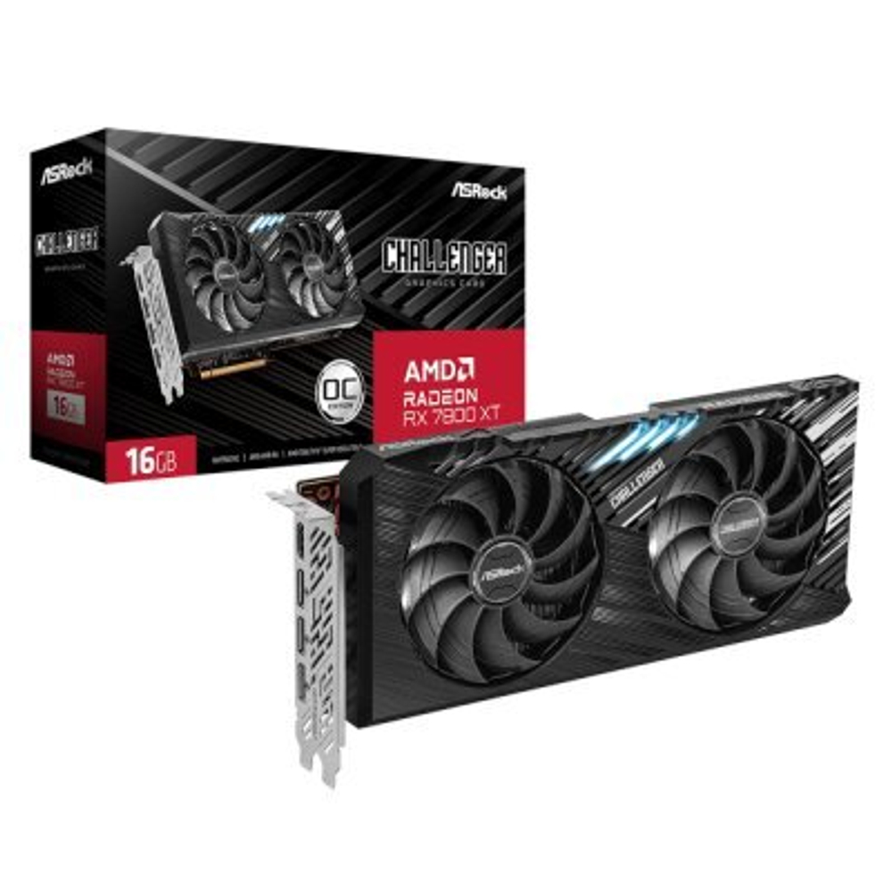 Видеокарта ASRock AMD Radeon RX 7800 XT Challenger 16G OC