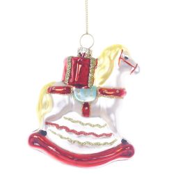 GAEM Украшение новогоднее "Лошадка-качалка", L8 W2,5 H10 см