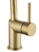 Смеситель для кухни с выдвижым изливом WONZON & WOGHAND, Брашированное золото (WW-6018-BG)