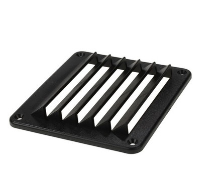 Решетка воздухозаборника 143х125х17 мм черный