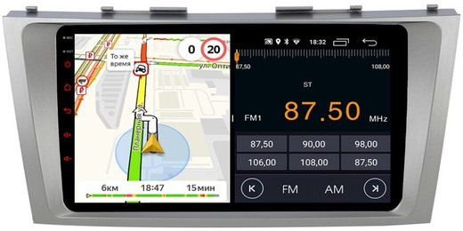 Магнитола для Toyota Camry 2006-2011 - Parafar PF064-1FHD Android 11, 8-ядер, 2Гб+32Гб, SIM-слот