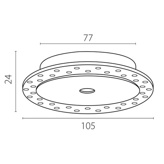 Рамка скрытого монтажа плоская д/светильников 0742х6 Spira Lightstar 074206-02