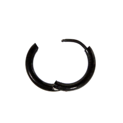 Серьга кольцо черное (2,0*10 мм)