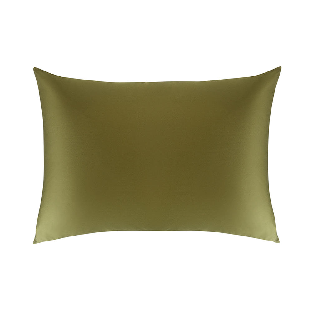 Комплект постельного белья из премиального сатина оливкового цвета из коллекции essential, 200х220 с