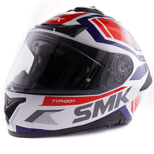 Шлем SMK TYPHOON THORN, цвет белый/синий/красный (L)