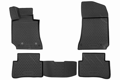 Коврики 3D в салон MERCEDES-BENZ E-Class W212, 2009-2016, седан, 4 шт. (Повышенная устойчивость, непревзойденный стиль) TRIUMF.TRIUMF.NLC.3D.34.42.210K