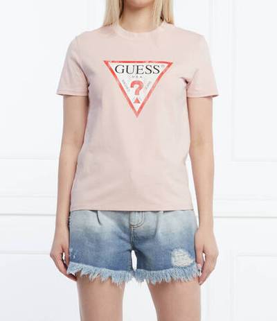 футболка GUESS - пудро-розовый(W93I0R R9I60)