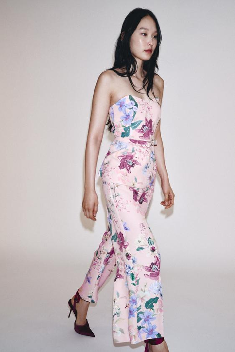 ZARA БРЮКИ С ЦВЕТОЧНЫМ ПРИНТОМ, РАЗНОЦВЕТНЫЙ