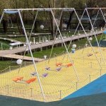 Качели парные усиленные непрозрачные высотой 650 см