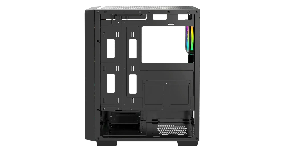 Корпус Ocypus Gamma C60 BK ARGB ATX/mATX/ITX 3xUSB Черный, Предустановленно 4x120мм ARGB Fans, Gamma-C60-BKG400XX-GL