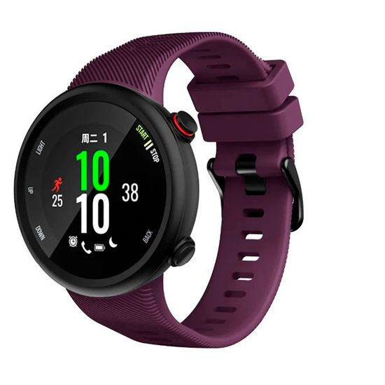 Ремешок для Garmin Forerunner 45 / Garmin SWIM 2 силиконовый (Сливовый)