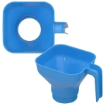 Воронка для банок Квадрат, 17,5,5х12см. 5цв. NEW