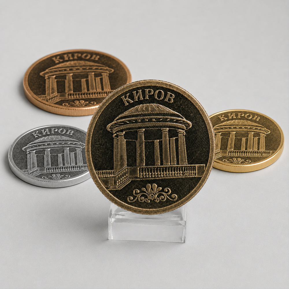 Монета сувенирная 26мм "Киров. Ротонда"