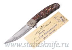 Нож Taugo ZDP189 laminated CF Red Андрей Егурновфотография - 10