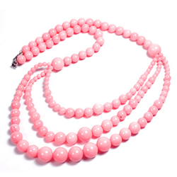 Колье "Трио" кварцит колорированный