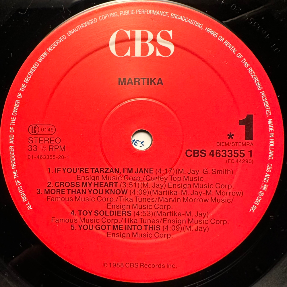 Martika - Martika (Голландия 1988г.)