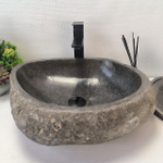 Раковина из речного камня RS-63463 (50*40*16) 0122