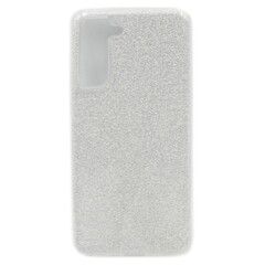 Силиконовый чехол блестящий Sparkle Case Блеск для Samsung Galaxy S21 FE (Серебристый)