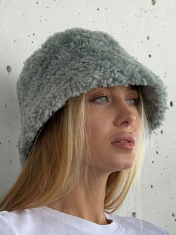 Премиальная Панама теплая из шерсти мериноса, мятная, SilverFox
