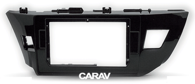 РАМКА TOYOTA Corolla 13-16 руль слева 10.1" ver1 черная глянц CARAV 22-013