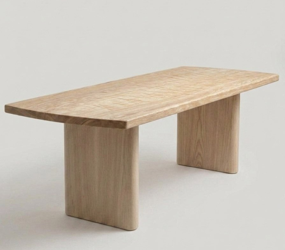 Обеденный стол из мраморного ясеня MARBLE ASH 1400