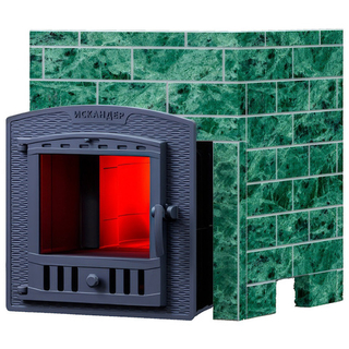 Искандер 25П2 Банная печь в облицовке Оптима 680/40 Змеевик