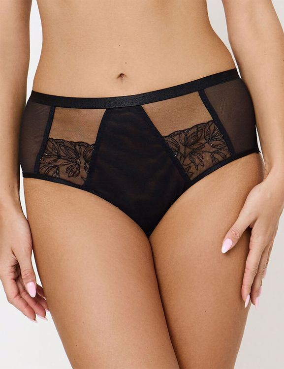 Трусы Subtille Elena слипы высокие (черный)