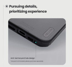 Противоударный чехол для iPhone 17 Pro Max, серия Super Frosted Shield Pro (Clear version) прозрачный тонированный от Nillkin