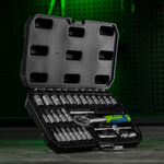 Набор инструментов, 1/4", пластиковый кейс, 29 предметов Сибртех