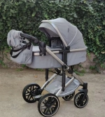 Детская коляска Luxmom F2A 3в1 (серый)