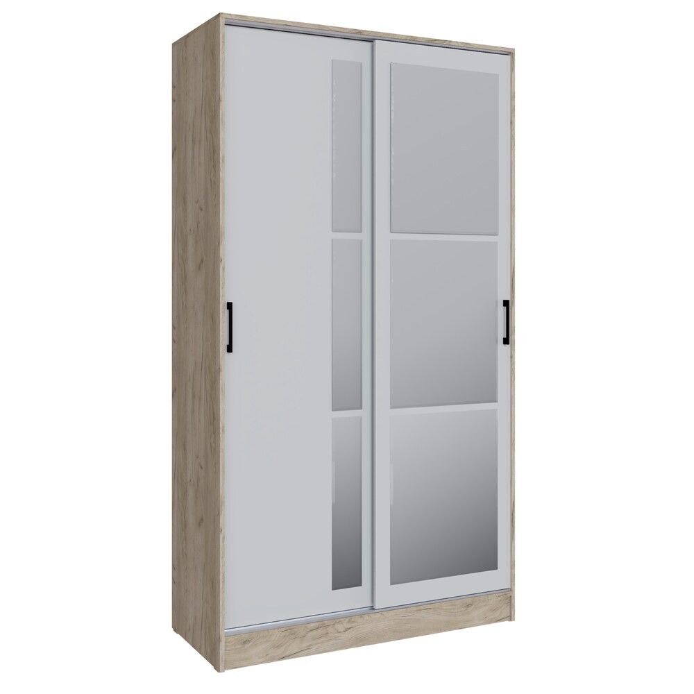 Шкаф-купе Стиль-2 120, Дуб крафт серый, Серый