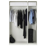 Шкаф - IKEA PAX/FORSAND/ПАКС/ФОРСАНД ИКЕА, 150х60х236,4 см, белый