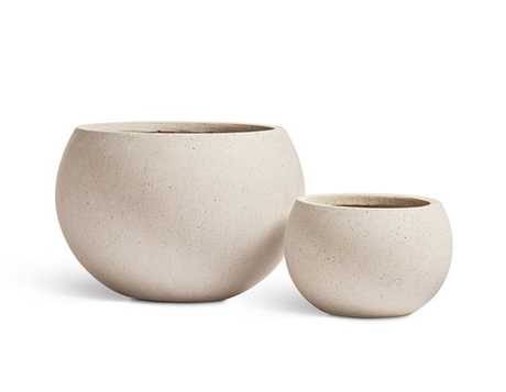 Кашпо TREEZ Effectory - Beton - Полусфера