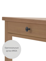 IKEA Письменный стол HEMNES,155*65*74, белый-коричневый, КЫМОР (ХЕМНЭС ИКЕА)
