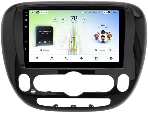 Магнитола для KIA Soul 2 2014-2019 (климат на штатном экране) - Teyes CC4L монитор 9" IPS, Android 14, Быстрая, Snapdragon 662, CarPlay, 4G SIM-слот