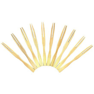 Пики деревянные (вилка коктейльная) "Фрукт" 90 мм 100 шт.