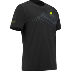 Мужская теннисная футболка Babolat Aero Cotton - black/black